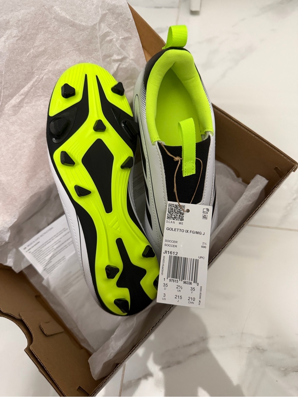 Adidas Goletto IX Laceless Firm/Multi Ground Kida Soccer Cleats